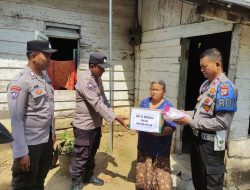 Lewat Program Jumat Berbagi, Polsek Seputih Banyak Hadir Untuk Bantu Warga Kurang Mampu